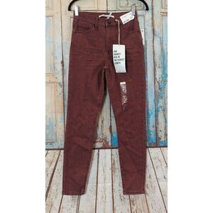 Celebrity Pink Womens Size 5/27 Brown Regular Fit High Rise Ankle Skinny Jeans